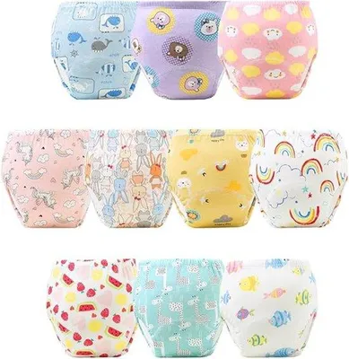 Immagine prodotto di Pantaloni da allenamento per bambini, lavabili, 9-13 kg, confezione da 10 pezzi