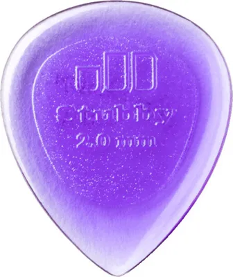 Produktbild von 24x Dunlop Stubby Jazz Plektren - 2,00 mm - hell-purpur