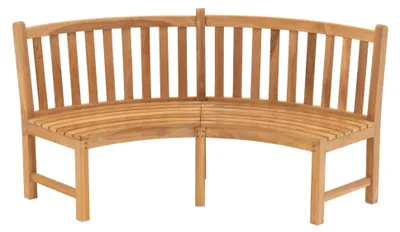Produktbild von Bank Round Teak Natur 200 x 53 x 92 cm