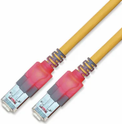 Immagine prodotto di Cavo patch RJ45 SACON CAT.6, S/FTP, identificazione luminosa, LSOH, giallo, 5,0 m