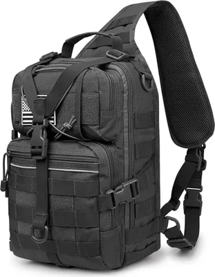 Obrázek produktu pro Taktické Sling batoh velký venkovní sport kempování turistika černá