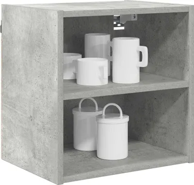 Produktbild von “2026 Modern“ Hängeschrank Beton Grau 40 x 29,5 x 40cm Holzwerkstoff - Küchenschränke Designermöbel 450266 - Küchenschränke