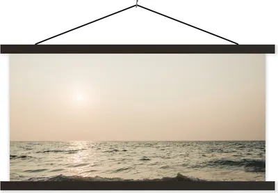 Produktbild von MuchoWow® Textilposter Sommer - Meer - Sonne 120x60 cm mit schwarzem Rahmen - Dekoration Schlafzimmer