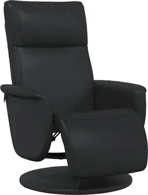 Obrázok produktu pre vidaXL Relaxačné kreslo s podnožkou čierna Imitácia kože