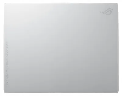Produktbild von ASUS ROG Moonstone Ace L, Weiß, Muster, Silikon, Gehärtetes Glas, Anti-Rutsch-Basis, Gaming-Mauspad