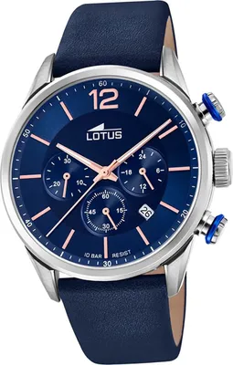 Produktbild von Lotus Leder Herren Uhr Armbanduhr blau Sport Khrono D2UL18689/2