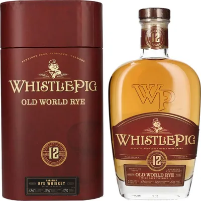 Image de WhistlePig 12 Years Old OLD WORLD Rye Whiskey 43% Vol. 0,7l en boîte cadeau