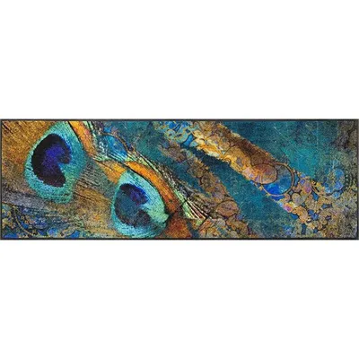 Produktbild von wash+dry Schmutzfangmatte Exotic Pavo - 60 x 180 cm