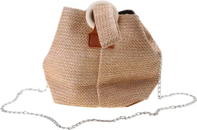 Produktbild von Häkelbare Strohtasche – Achseltasche, Tragetasche für Teenager-Mädchen