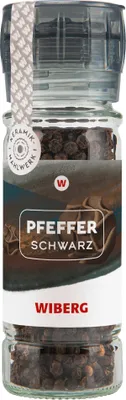 Produktbild von Wiberg Gewürzmühle Pfeffer schwarz ganz leicht würzigem Aroma 55g