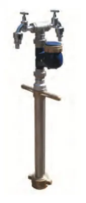 Produktbild von Trinkwasser Wassermess Standrohr 2x Zapfhahn 3/4" DN80 Wasserzähler
