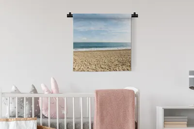 Produktbild von MuchoWow® Wandteppich Wandbehang Sand - Strand - Sonne 60x60 cm Tapisserie Dekoration Wandtuch - Dekorationen - Wand Decke