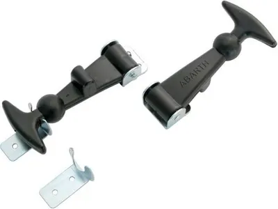 Immagine prodotto di Set di ganci motore universali 12 cm gomma / acciaio nero