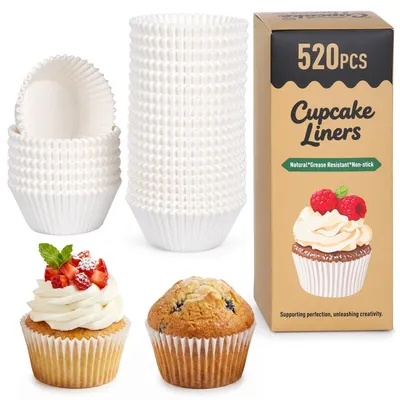 Obrázok produktu pre Alyvisun, 520 kusov papierových formičiek na muffiny, vhodné na pečenie
