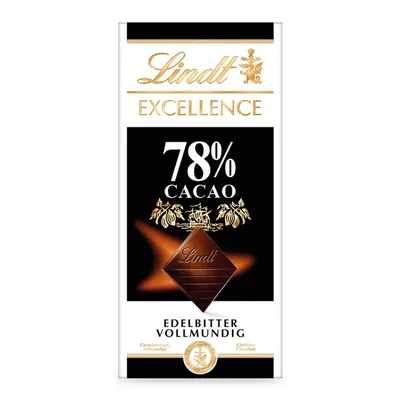 Produktbild von Lindt Excellence mit einem intensiven leckeren Kakaogeschmack 100g
