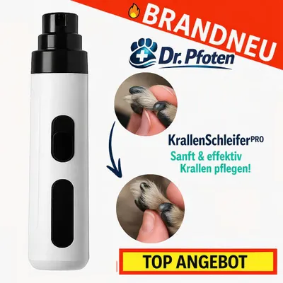 Produktbild von Dr. Pfoten™ KrallenSchleifer Pro - Elektrischer Nagelschleifer für Hund & Katz!