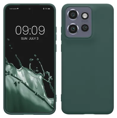 Produktbild von kwmobile Handyhülle für Motorola Edge 60 Neo / Edge 50 Neo / ThinkPhone 25 Hülle - TPU Case - Kabelloses Laden - Schutzhülle Cover in Blaugrün