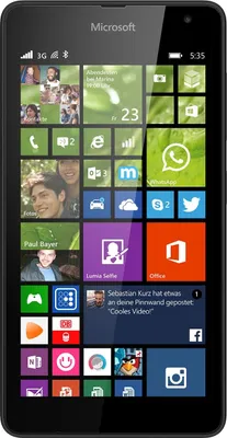 Produktbild von Microsoft Lumia 535 schwarz Handy