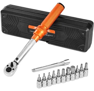 Productafbeelding van VEVOR momentsleutel met 1/4-inch aandrijving, 2,3–22,6 Nm, bidirectionele momentsleutelsset, 72 tanden ± 3%, van hoogwaardig gelegeerd staal, voor autoreparatie
