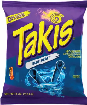 Produktbild von Takis Blue Heat gerollte Maischips mit Chili Geschmack 92g