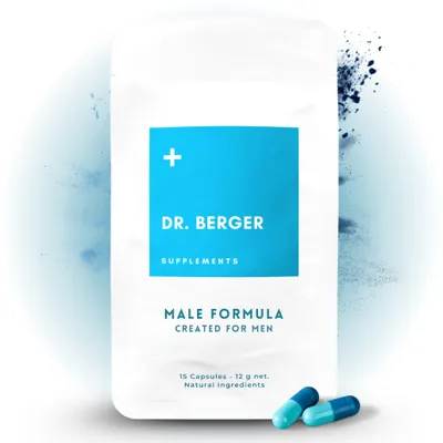 Produktbild von Male Formula (Dr. Berger) - Natürliche Formel für männliche Vitalität und Leistung - Mit L-Arginin, Maca, Tribulus & Ginkgo Biloba - Unterstützt
