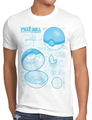 Produktbild von A.N.T. Mosterball Blaupause Herren T-Shirt monster spiel online