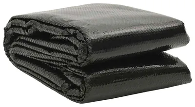 Image de vidaXL Piscine flottante bâche solaire rectangulaire 6 x 4 m Piscines, noir