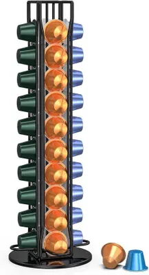 Produktbild von Drehbarer Kapselhalter für 40 Kapseln schwarz