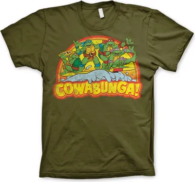 Produktbild von TMNT - Cowabunga T-Shirt - XX-Large - Olive