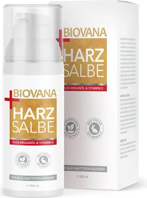 Produktbild von BIOVANA Harzsalbe Plus | feuchtigkeitsspendene Creme | für alle Hauttypen | 100 ml Inhalt