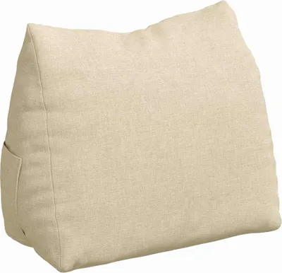 Immagine prodotto di vidaXL Cuscino per lo schienale crema 45 x 20 x 35 cm in tessuto