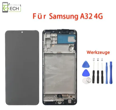 Produktbild von Für Samsung Galaxy A32 4G 2020 SM-A325F LCD Display mit Rahmen Touch Screen B...