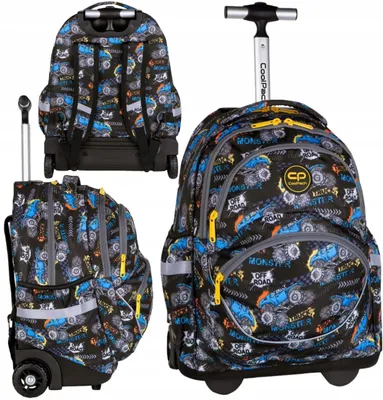 Produktbild von CoolPack STARR Schulrucksack auf Rollen für Jungen Monster