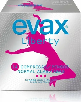 Image de Evax Liberty Normal Serviettes hygiéniques à ailettes 14 unités