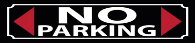 Image de vianmo Plaque en tôle 10x46 cm Parken  NO Parking