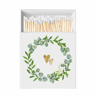 Image de PPD Two Hearts Matches, boîte d'allumettes, boîte d'allumettes, allumettes, 186402003