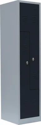 Produktbild von 2er Z-Spind Umkleideschrank Stahl Kleiderschrank Garderobenschrank / 525108