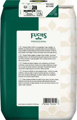 Immagine prodotto di Fuchs 380791002 Fuchs Pfeffer weiß gemahlen Gewürz, 1,0 kg