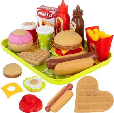 Immagine prodotto di Set di giocattoli Fast Food da 26 pezzi per un gioco creativo