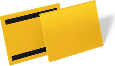 Zdjęcie produktu dla DURABLE Magnetyczna kiesze? magazynowa A5 pozioma, ?ó?ty, 174304, 50 szt.