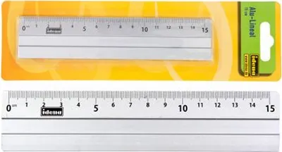 Productafbeelding van IDENA Alu-Lineaal / 15 cm