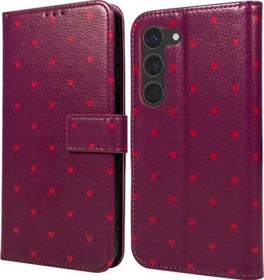 Zdjęcie produktu dla imoshion Design Bookcase dla Samsung Galaxy S23 - Crush Check Coral Dust