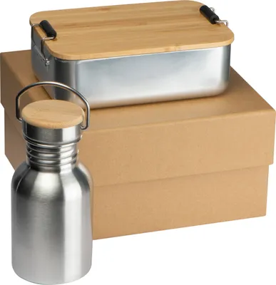 Produktbild von Geschenkset / bestehend aus einer Brotzeitbox und Trinkflasche