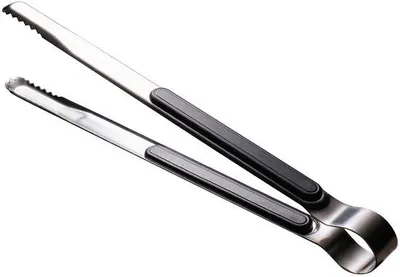 Productafbeelding van Keukentang Roestvrij Staal - Vleestang - Serveertang - Keukentang RVS - Keukentang Siliconen - Tandontwerp 25,5 cm - Grilltang