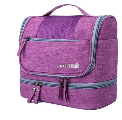 Immagine prodotto di Borsa da toilette impermeabile - ampia borsa organizer per cosmetici - borsa da toilette per uomo/donna - borsa da toilette compatta - borsa da toilette con scomparti ben organizzati - 9,8" x 5,1" x 8"