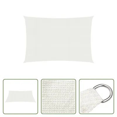 Produktbild von The Living Store Sonnensegel 160 g/m² Weiß 3x6 m HDPE