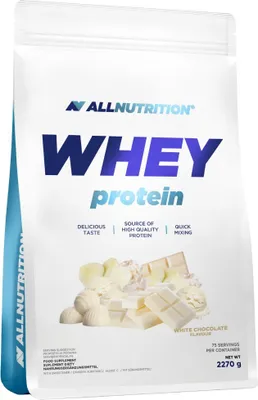 Productafbeelding van ALLNUTRITION Whey Protein 2270g, witte chocolade, eiwit supplement, spieren, eiwit
