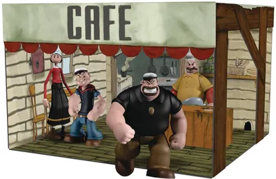 Productafbeelding van Popeye 5-punts actiefiguur, Deluxe boxset, 18060, meerkleurig, speelgoed voor kinderen vanaf 3 jaar