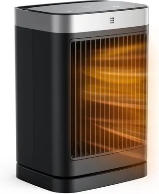 Produktbild von Elektrischer Heizlüfter – Kompakter Heizkörper – Raumheizung – PTC-Schnellheizung – 18x14x25,6 cm – Schwarz