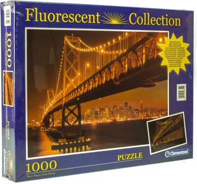 Obrázok produktu pre Clementoni - Vysokokvalitná kolekcia puzzle - San Francisco (1000 dielikov, floureszierend)